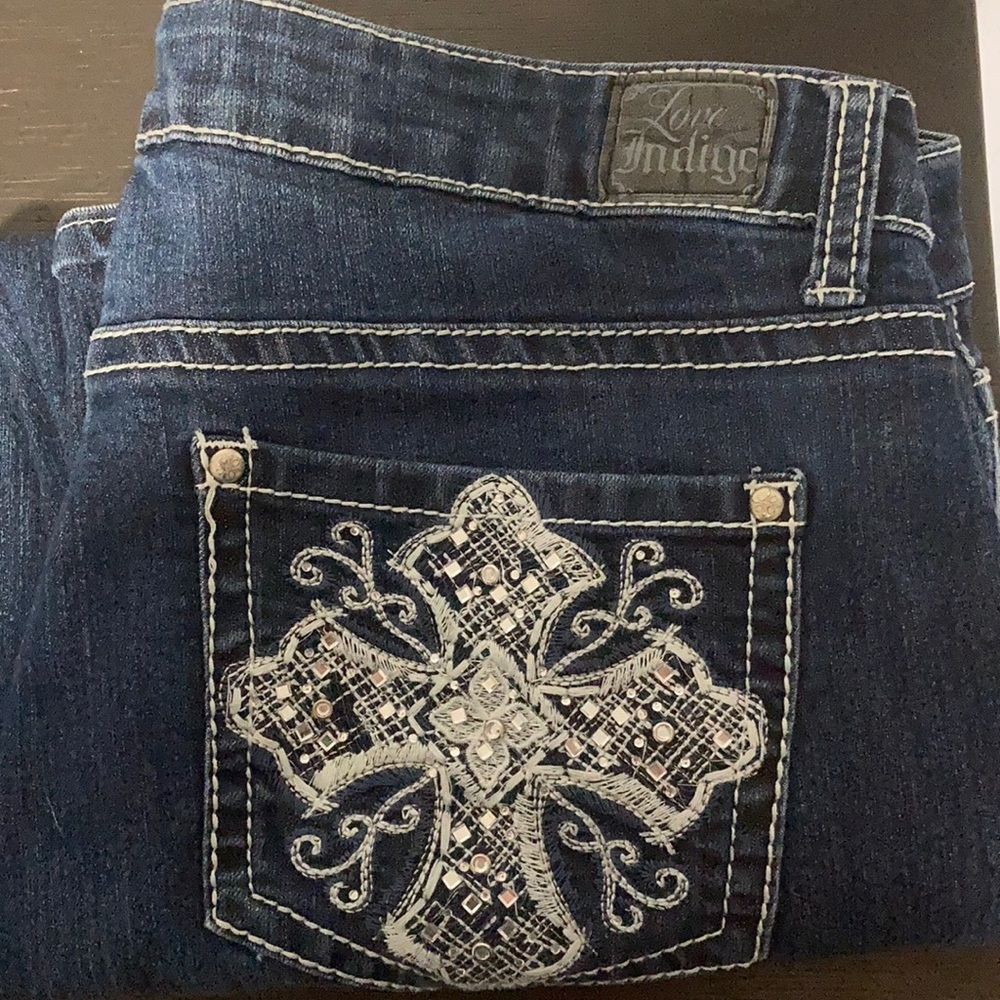 Denim capris